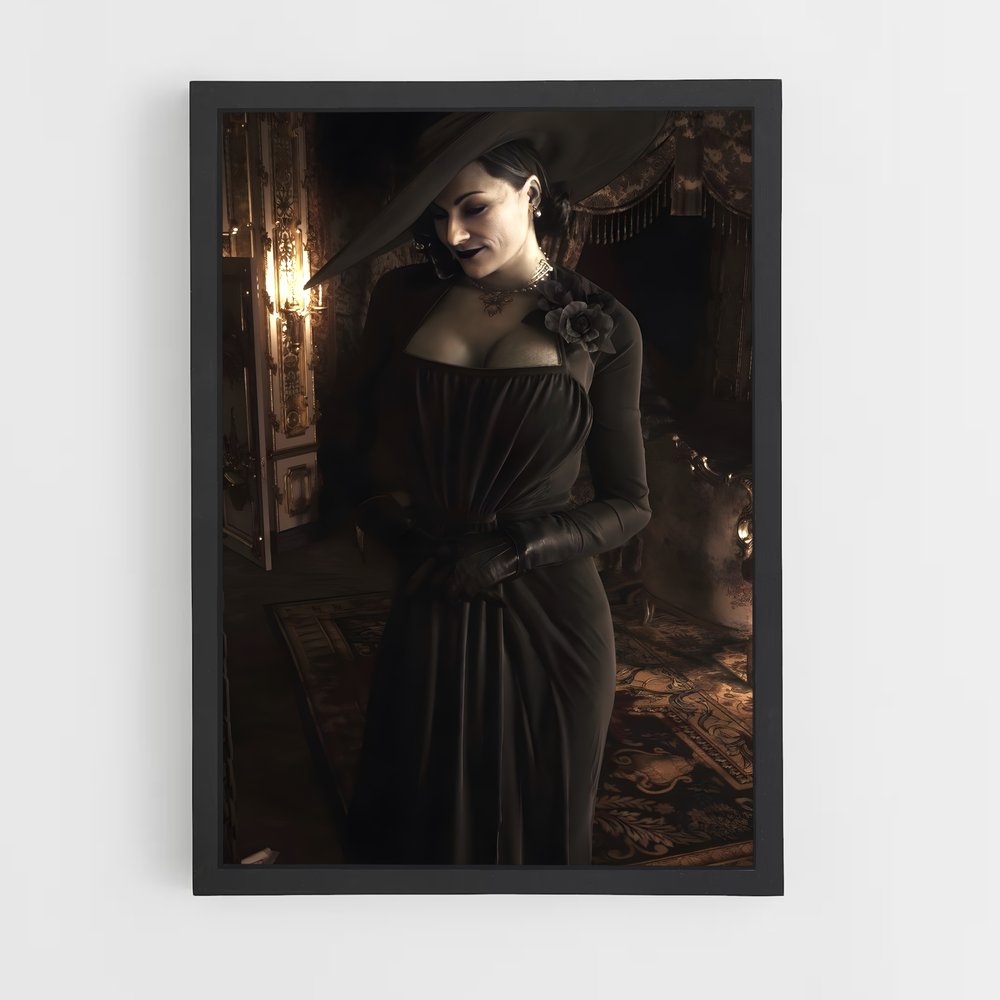 Poster Lady dimitrescu gothique – affiche Resident Evil (vue 2)